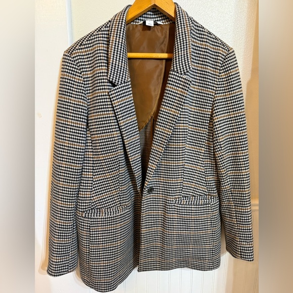 Old Navy Black and White Houndstooth Blazer - Picture 4 of 7